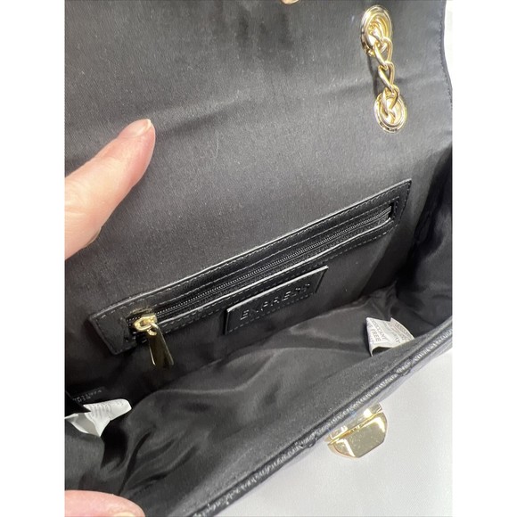 Express Black￼ Purse Adjustable  Shoulder Bag Gold Chain - Picture 6 of 7